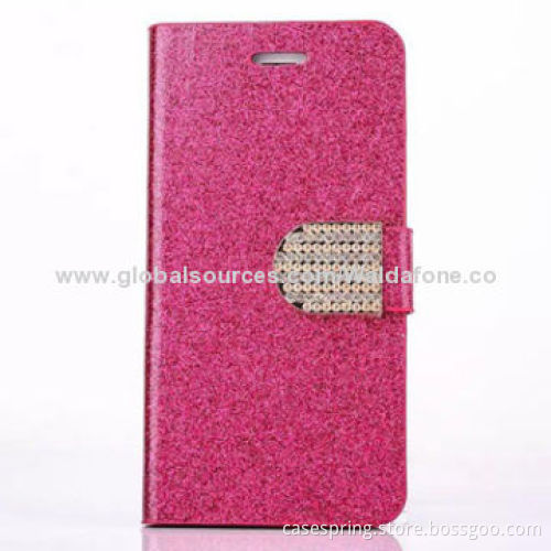 PU Leather Case for iPhone 6, with Silk Texture, Without Removing Skin